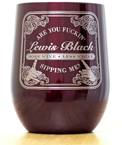 Lewis Black Wine Tumbler