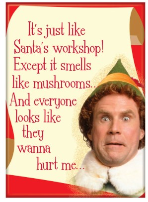 Elf: Smells Like Mushrooms Magnet