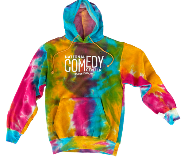 National Comedy Center Tie Dye Hoodie – The Comedy Shop