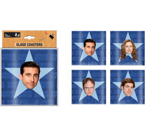 The Office: Glass Coaster Set